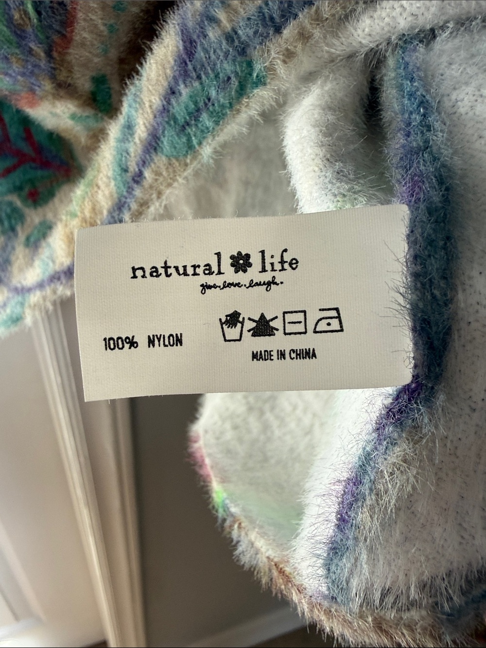 NATURAL LIFE Cream Sweater with Multicolor Floral Motif - Picture 4 of 6
